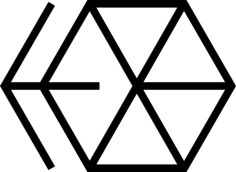 Hexagon With Left Arrow Contour Svg Vector, Free Vectors File
